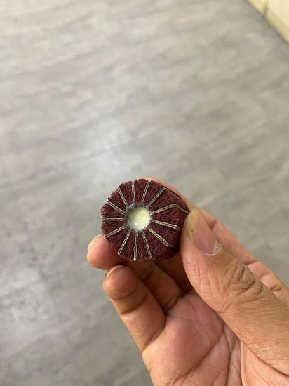 GC Abrasives 50 x 25mm Flap Wheel Burnishing Mop with 150-Grit