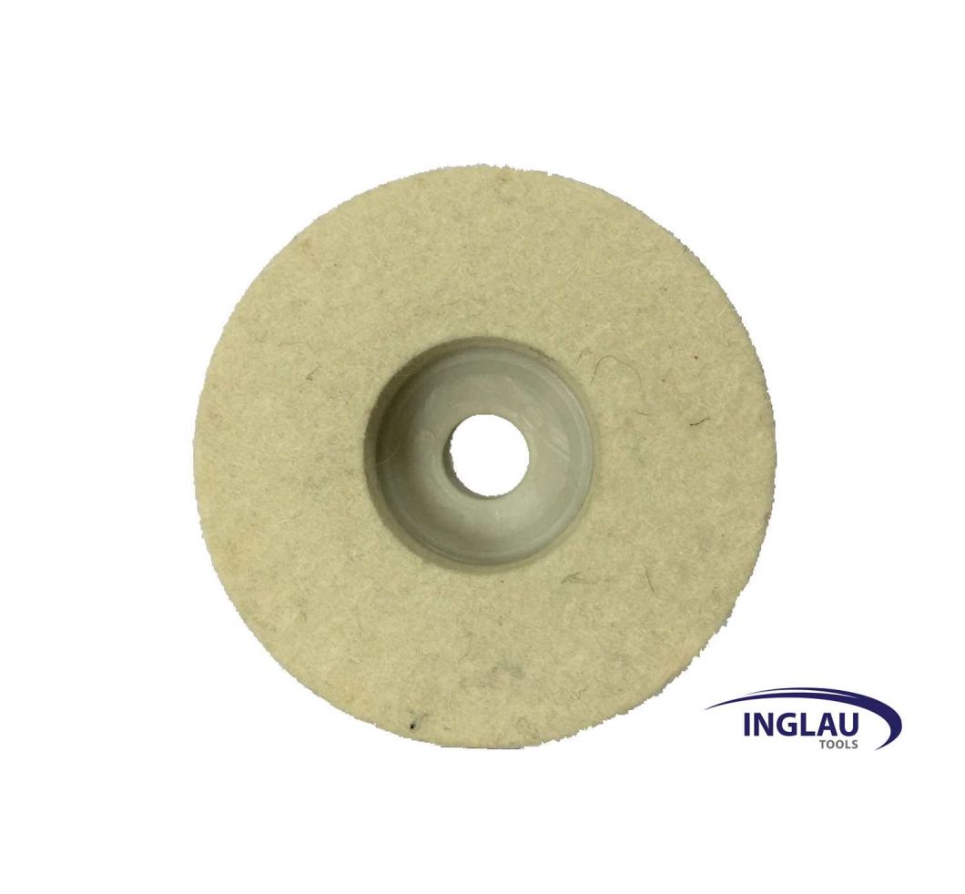 4'' 100mm Wool Polishing Buffing Wheel Pad Bore Dia