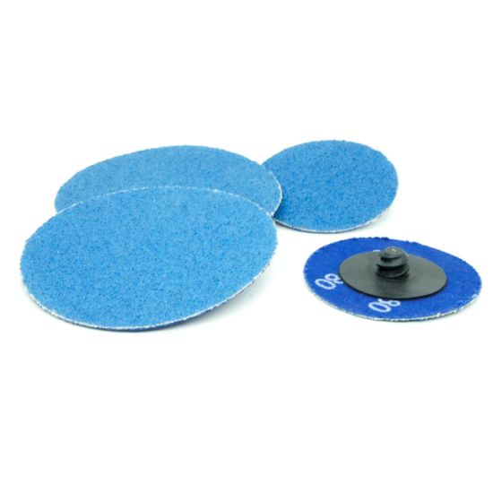 GC Abrasives Zirconia Quick Change Sanding Discs, 3", 80 Grit
