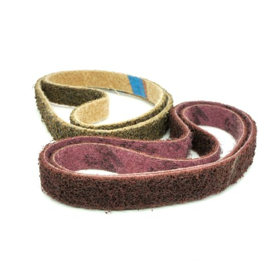 1 X 30 Inch Non Woven Surface Conditioning Sanding Belts for Knife Makers and Metal Fabricators - Coarse, Medium, and Fine Grits