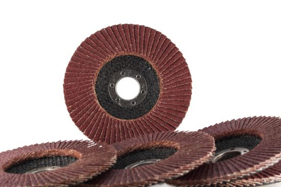 GC Abrasives 120 Grit Flap Disc For Grinders - Fine Conditioning For Metal, Stainless Steel & Non-Ferrous - 4-1/2" x 7/8-Inch 