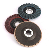 4-1/2" x 7/8" Non-Woven Fabric polishing Wheel, Sanding Grinding Flap Discs,Surface Conditioning Grinding, Sanding for The Surface of Metal (Red - Medium)