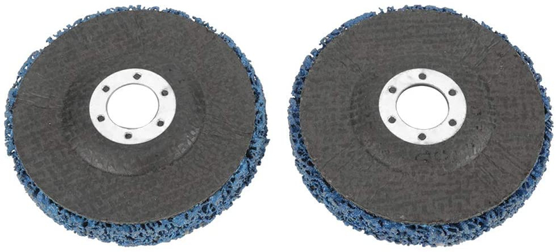 Blue Poly Strip Wheel, Nylon Polished Steel 115mm Poly Strip Disc for Angel Grinders