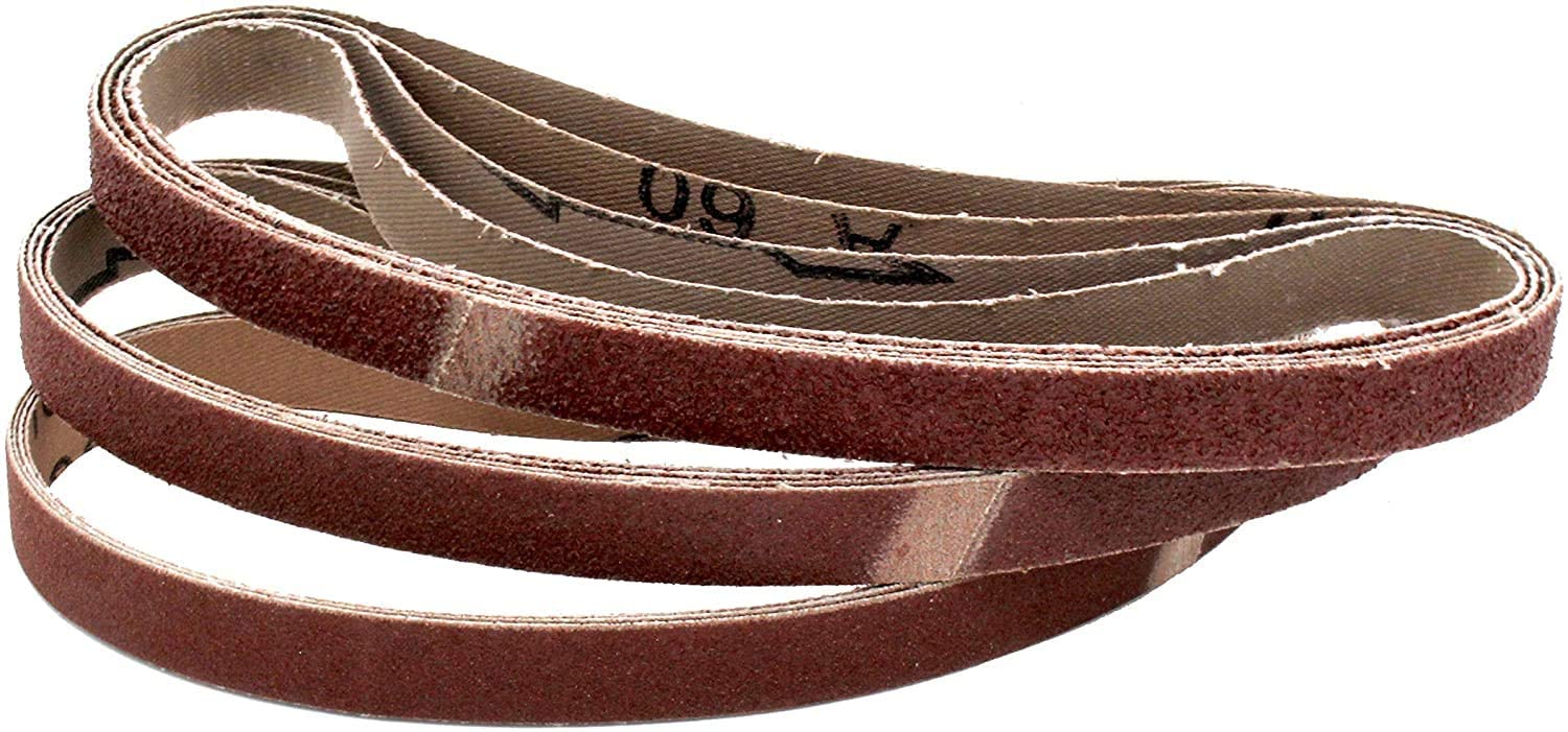 Fabric sanding belts, grain 40/60/80/120/180/240, compatible with belt files, sandpaper, sanding belt