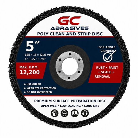 Poly Clean and Strip Wheel | Paint Rust Removal Disc for Angle Grinder