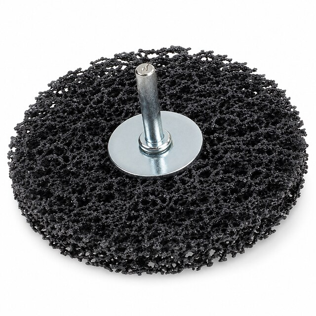 Poly Strip Wheel with Shaft | Nylon Paint & Rust Removal Wheel
