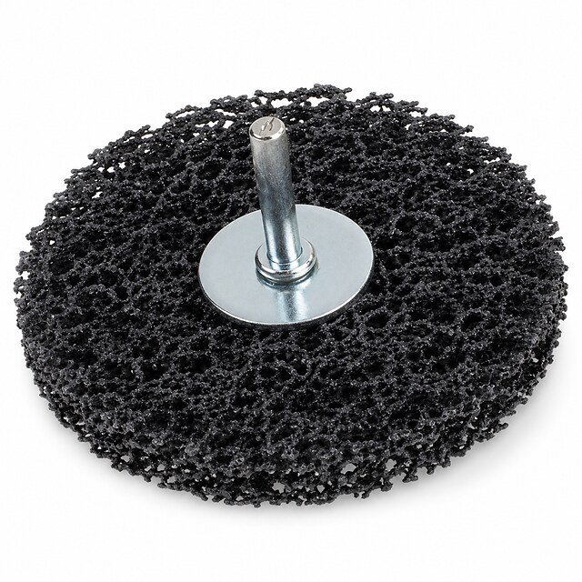 Poly Strip Wheel with Shaft | Nylon Paint & Rust Removal Wheel