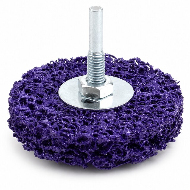 Poly Strip Wheel with Shaft | Nylon Paint & Rust Removal Wheel