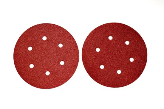 GC Abrasives 5 Inch 8 Hole Hook and Loop Adhesive Sanding Discs Sandpaper for Random Orbital Sander 40 60 80 120 180 240 320 grits