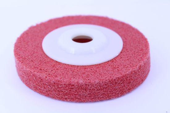 100*11*16mm a/O Red Non-Woven Polishing Wheel