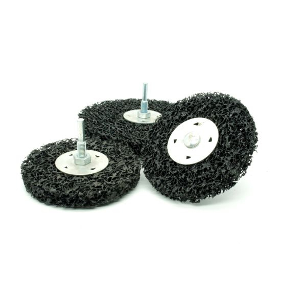 Paint Rust Remover Pads Paint Stripper Abrasive Stripping Disc Wheel Grinder Discs 100mm with 6mm M8 Thread Shank