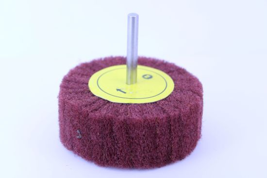 Aluminum Oxide Interleaf Flap Wheel, Medium 80 Grit, 1" Width, 2" Dia, 1/4" Shank, 11000 RPM