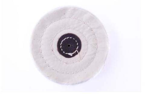 6" Bias White Cotton Buffing Polishing Wheel with Cardboard Center