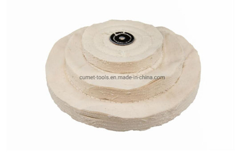 2X8" Buffing Polish Wheel Spiral Stitched Cotton