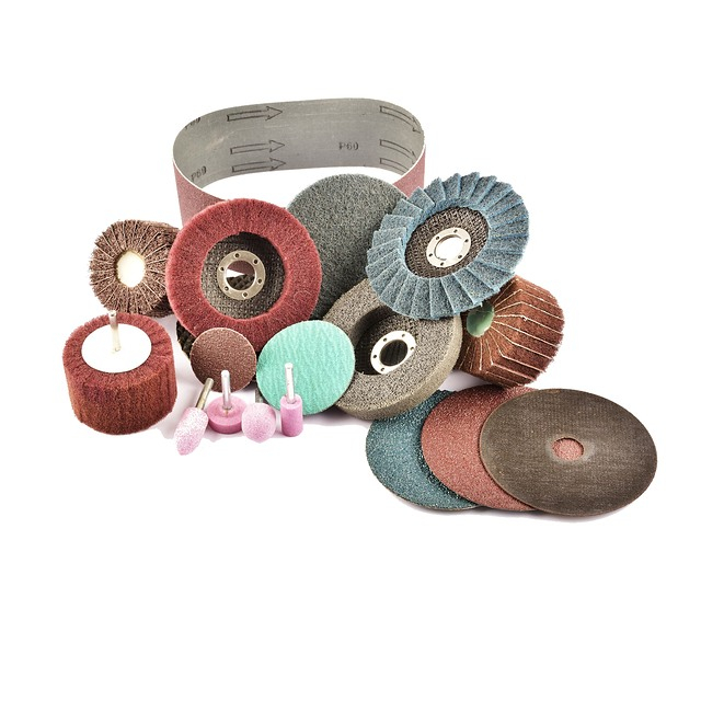 2 x 1 inch aluminum oxide interleaved flap wheel 80 grit