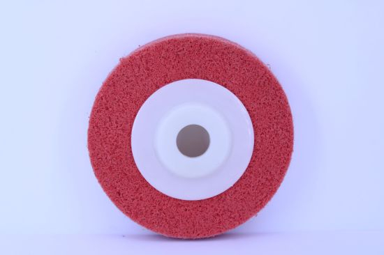 100*11*16mm a/O Red Non-Woven Polishing Wheel