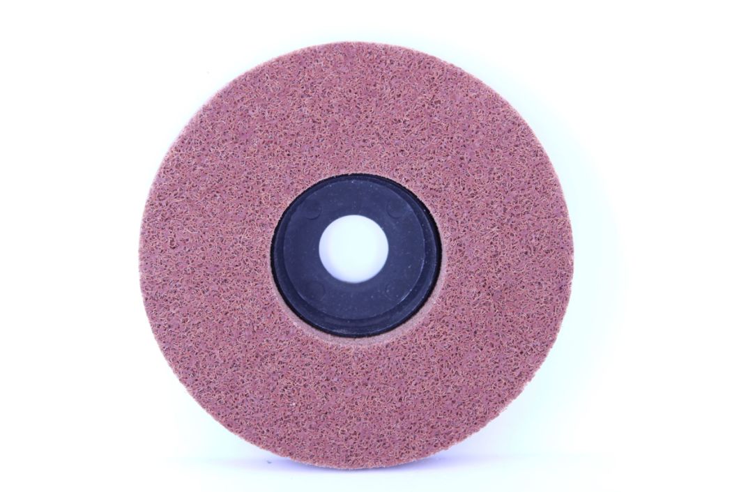 100*11*16mm a/O Red Non-Woven Polishing Wheel