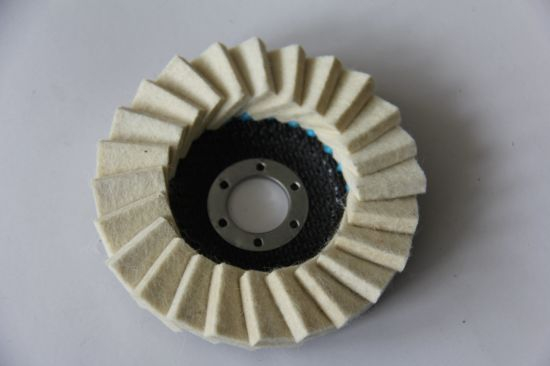 115X22.2mm Wool Felt Grinding Flap Discs