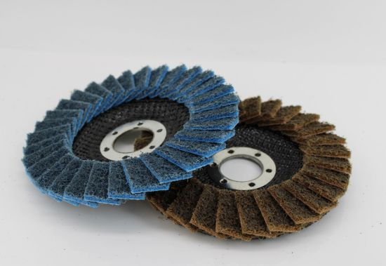 4-1/2" x 7/8" Non-Woven Fabric polishing Wheel, Sanding Grinding Flap Discs,Surface Conditioning Grinding