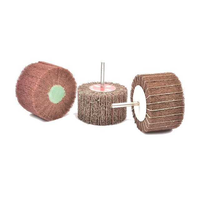 abrasive cloth and non woven interleaved flap wheel