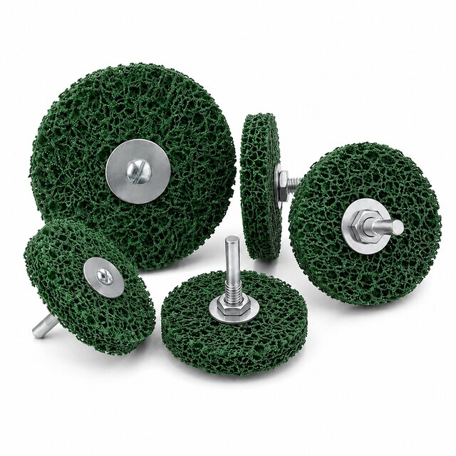 Poly Strip Wheel with Shaft | Nylon Paint & Rust Removal Wheel
