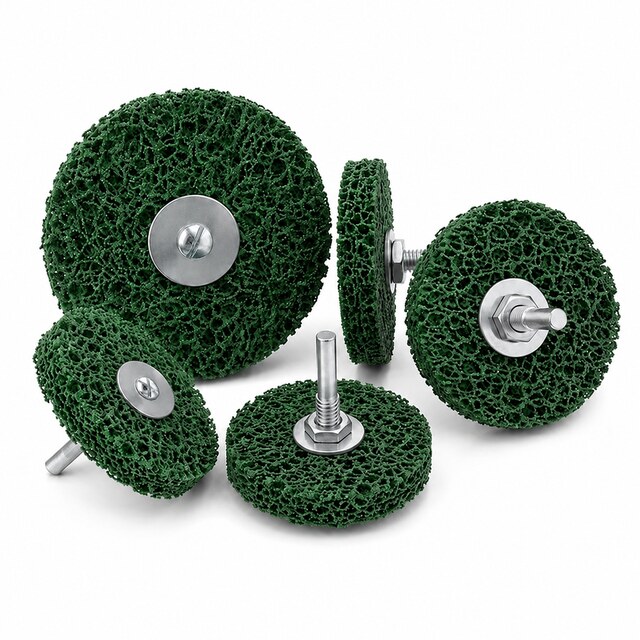Poly Strip Wheel with Shaft | Nylon Paint & Rust Removal Wheel