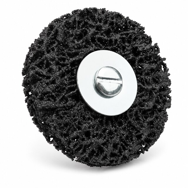 Poly Strip Wheel with Shaft | Nylon Paint & Rust Removal Wheel