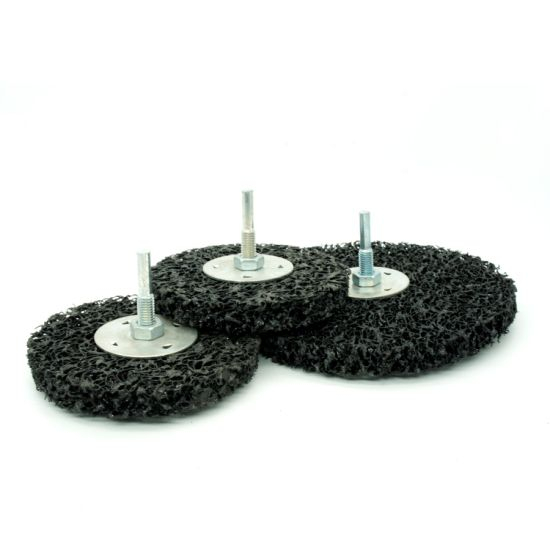 Paint Rust Remover Pads Paint Stripper Abrasive Stripping Disc Wheel Grinder Discs 100mm with 6mm M8 Thread Shank
