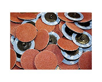 GC Abrasives Aluminum Oxide Sanding Discs, 3in, 80 Grit - Metal Sanding Wheels for Surface Prep and Finishing Work