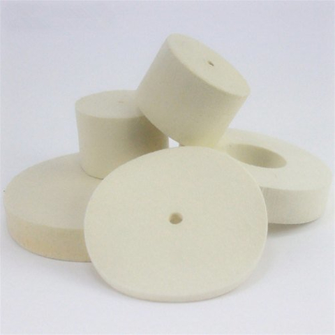 125X12mm Felt Wheelswith Inner Hole Wool Wheel