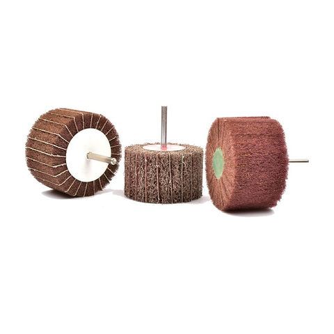 2 inch interleaved flap wheel with 1/4 inch shank