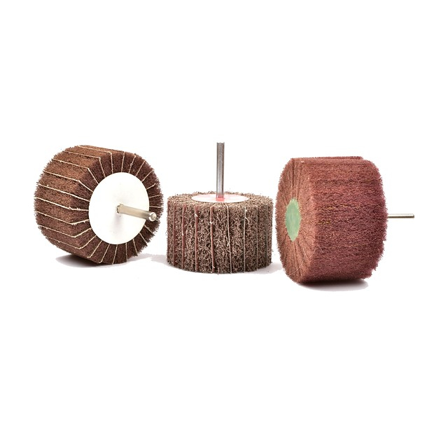 2 inch interleaved flap wheel with 1/4 inch shank