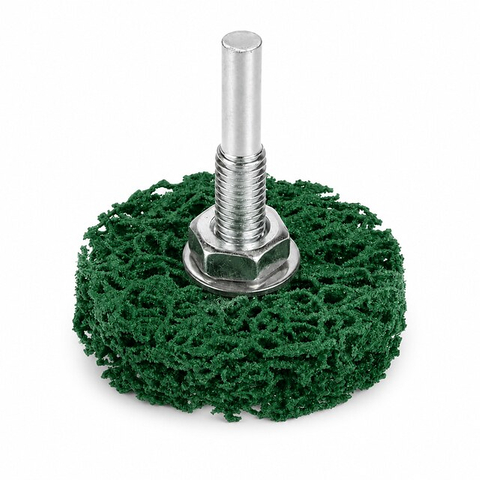 Poly Strip Wheel with Shaft | Nylon Paint & Rust Removal Wheel