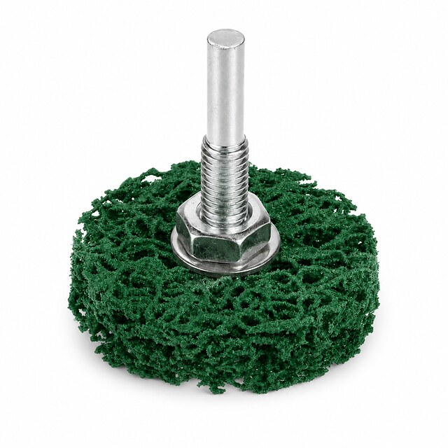 Poly Strip Wheel with Shaft | Nylon Paint & Rust Removal Wheel