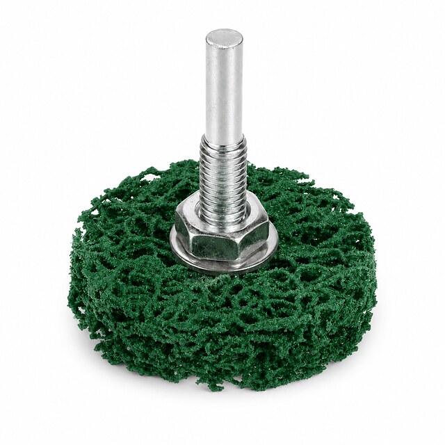 Poly Strip Wheel with Shaft | Nylon Paint & Rust Removal Wheel
