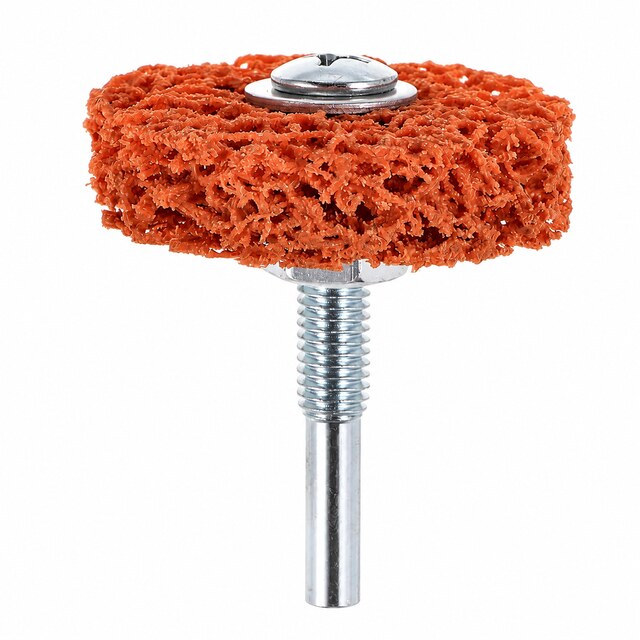 Poly Strip Wheel with Shaft | Nylon Paint & Rust Removal Wheel