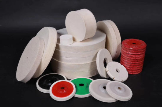 4′′ 100mm Wool Polishing Buffing Wheel Pad Bore Dia