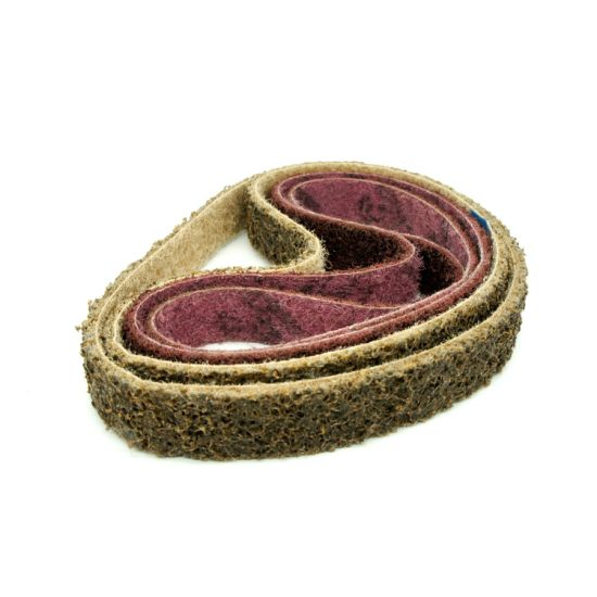 Surface Conditioning Belt, 42" Length x 1" Width, Medium, Maroon