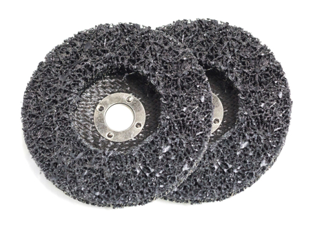 5"x7/8" Poly Strip Abrasive Disc Wheel Clean & Remove Paint，Rust and Oxidation for Angle Grinder black