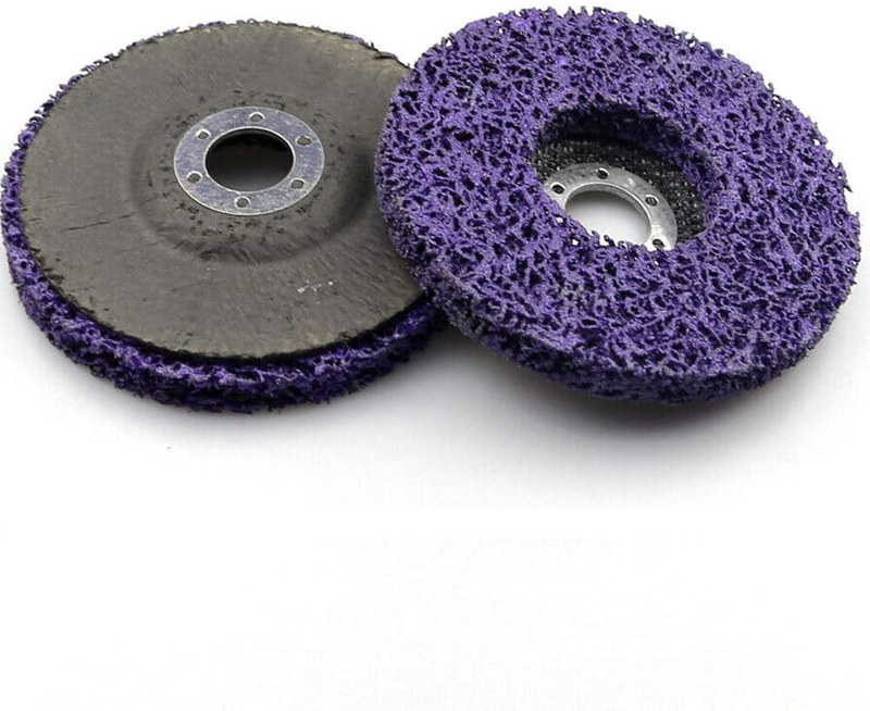 Poly Strip Wheel Paint Rust Remover Cleaning Grinding Purple 125mm for Angle Grinder Metal Stone Polishing Disc Made of Nylon