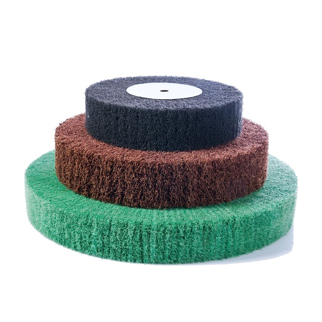 6 inch diameter 1 inch width non woven flap wheel with 1 inch arbor hole