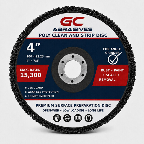 Poly Clean and Strip Wheel | Paint Rust Removal Disc for Angle Grinder