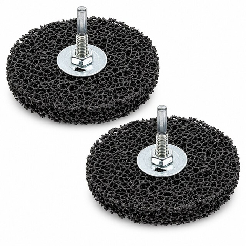 Poly Strip Wheel with Shaft | Nylon Paint & Rust Removal Wheel