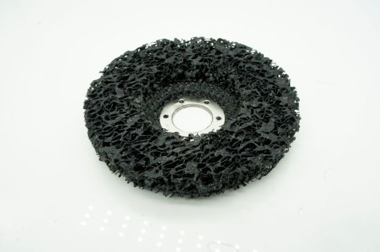 115mm Black Poly Strip Wheel Disc, Flaking Materials/Paint/Rust Removal Tool Surface Conditioning Clean for Angel Grinders Abrasive