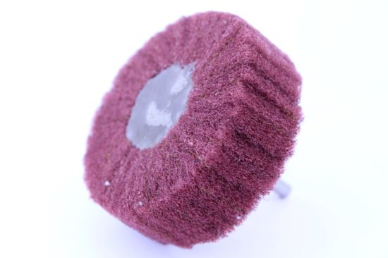 Aluminum Oxide Interleaf Flap Wheel, Medium 80 Grit, 1" Width, 2" Dia, 1/4" Shank, 11000 RPM