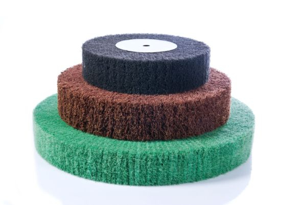 Flying wing wheel m arenaceous bai jie cloth polishing wheel nylon fiber polishing wheel drawing round brushed stainless steel scouring pad