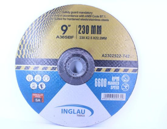 4 1/2 x 1/8 x 7/8 Inches Depressed Center Grinding Wheels for Angle, Power Tool, High-Speed Cutter, Workshop, Accessory