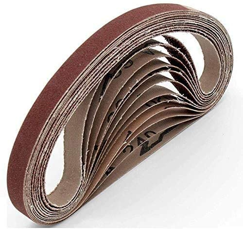 Fabric sanding belts, 13 x 457 mm, grain 80, for Black&Decker® power