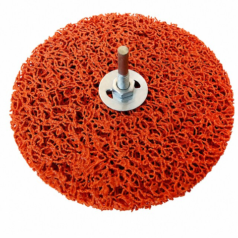 Poly Strip Wheel with Shaft | Nylon Paint & Rust Removal Wheel