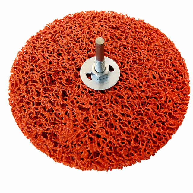 Poly Strip Wheel with Shaft | Nylon Paint & Rust Removal Wheel